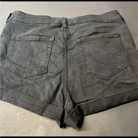 Pac Sun Black Jean Shorts Girls High Rise Super Stretch Shortie Size 29 - Picture 5 of 6